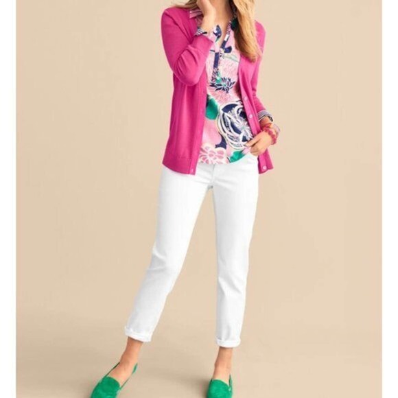 Talbots Floral Popover Textured Lightweight Top Pink Women's Plus Size 2X H14153 - Picture 8 of 12